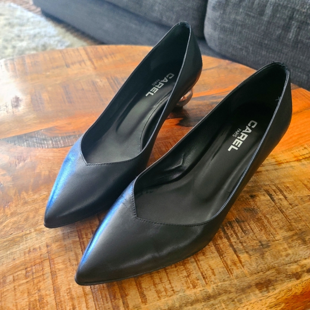 Carel Paris black leather shoes, 36 1/2